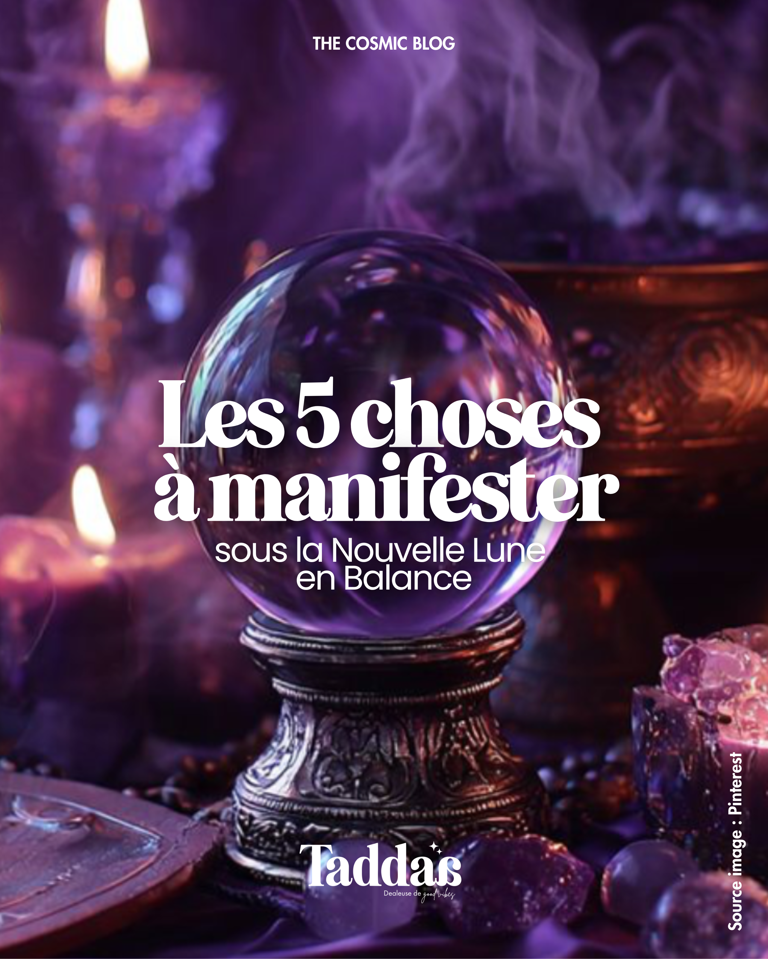 🌑 Les 5 choses à manifester sous la Nouvelle Lune en Balance du 21 octobre 2025 ♎ Amour, paix, clarté… et une bonne dose d’équilibre badass.