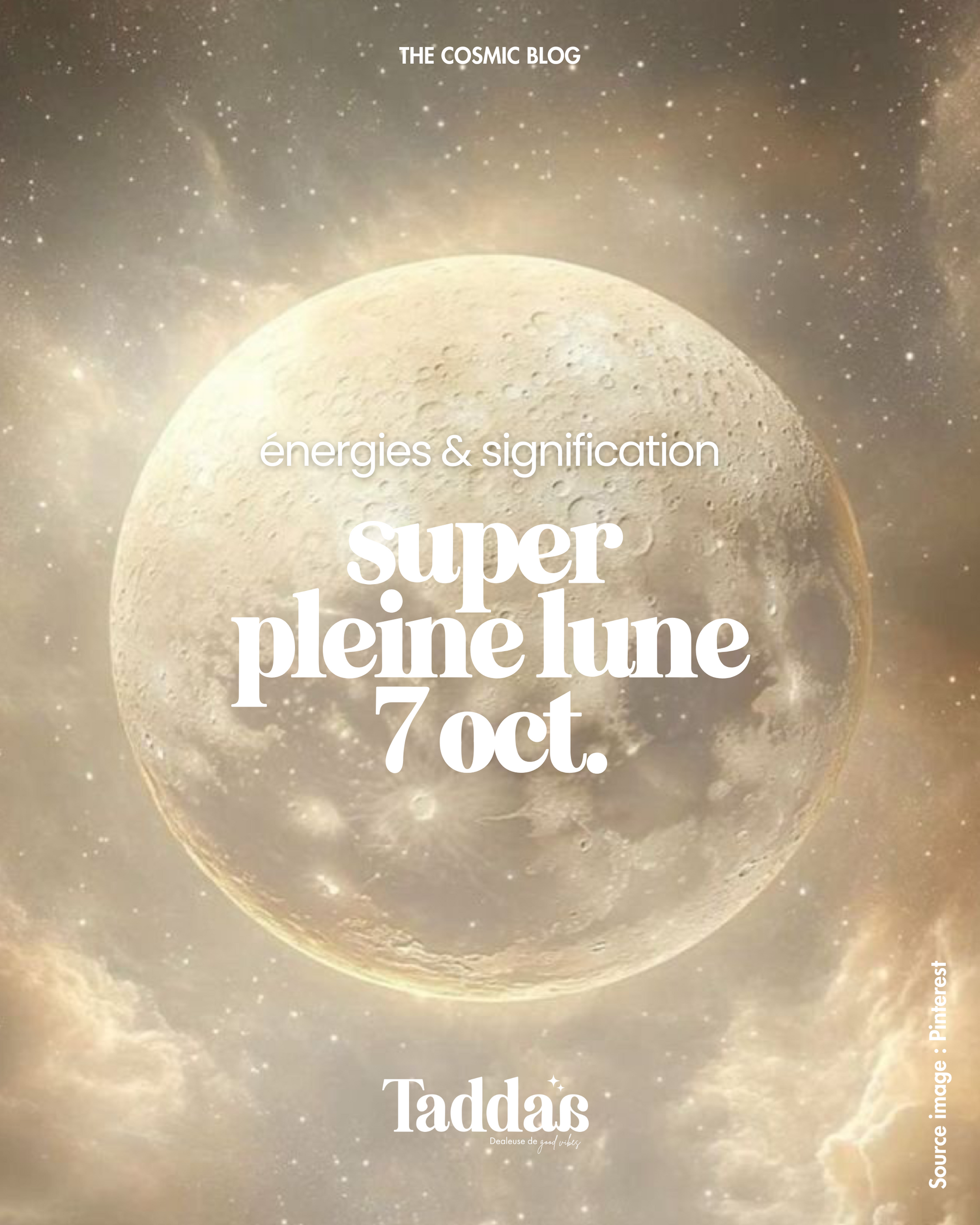 🌕 Super Pleine Lune en Bélier – 7 octobre 2025