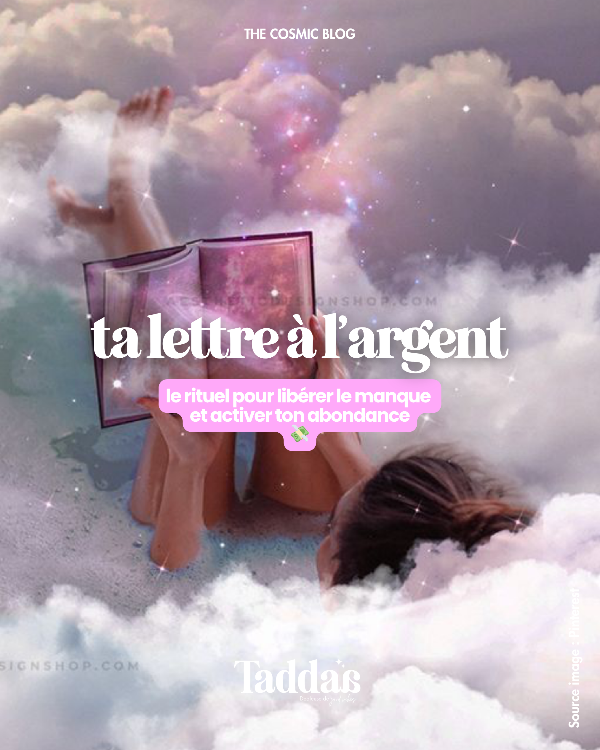 💌 Ta lettre à l’argent : le rituel cosmique pour libérer le manque et activer ton abondance 🌕💎