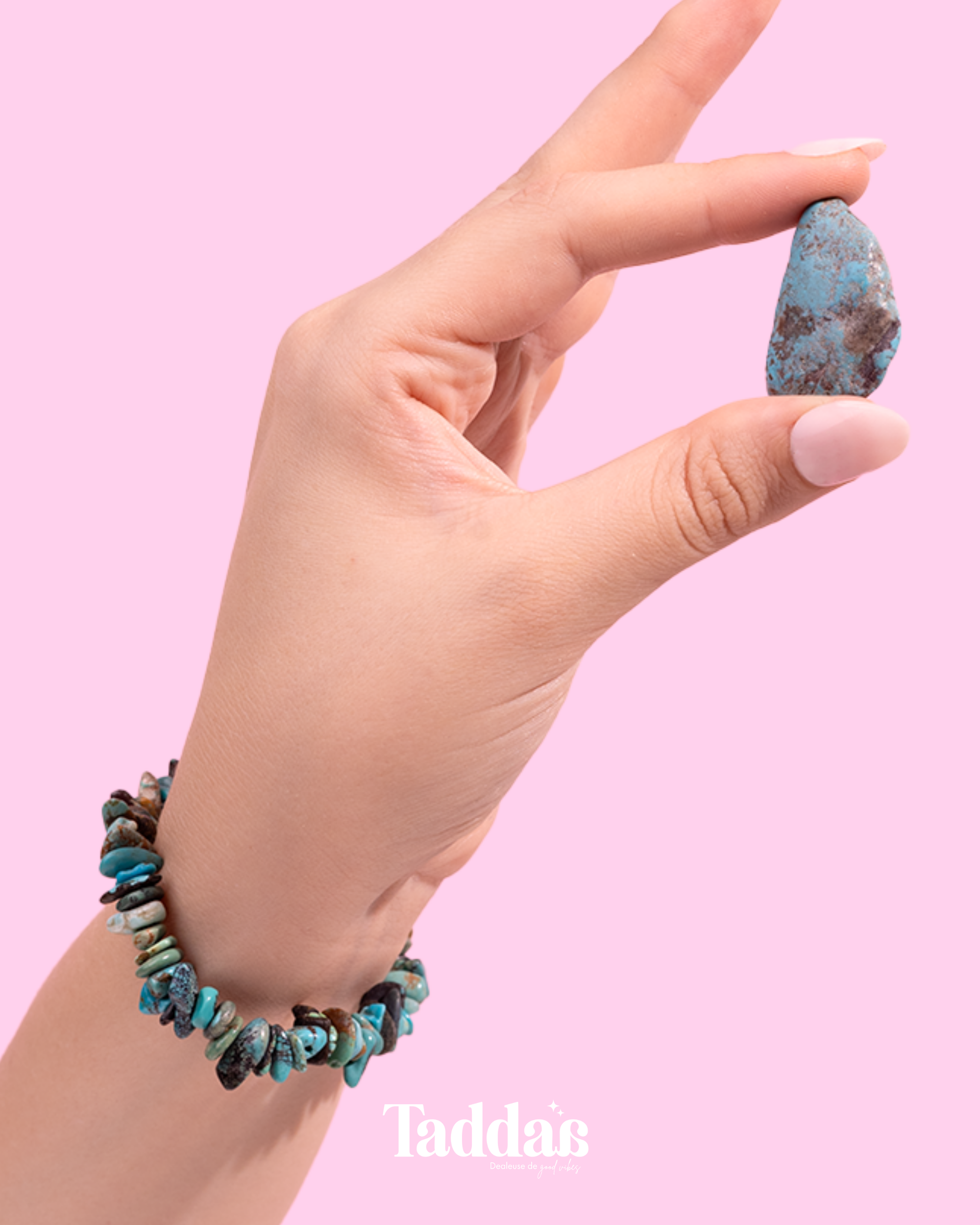 Bracelet Turquoise – Mademoiselle Peace but don’t Push 🕊️⚡