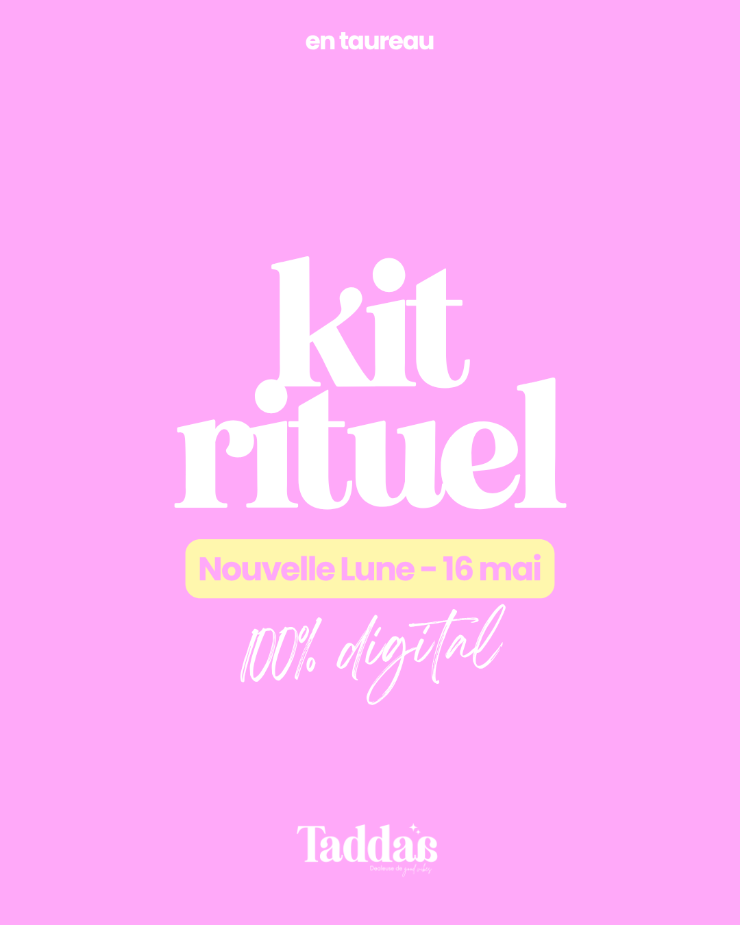 👉 Rituel Nouvelle Lune en Taureau 100% digital